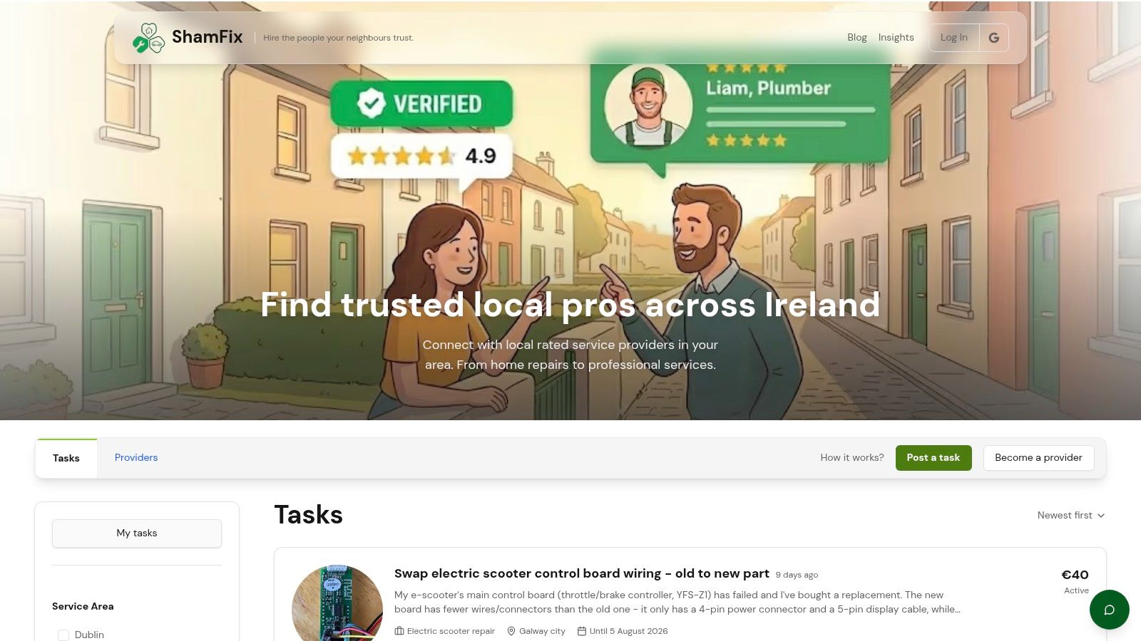 Screenshot from https://www.shamfix.ie